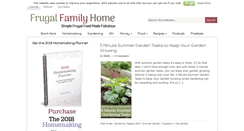 Desktop Screenshot of frugalfamilyhome.com