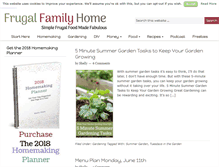 Tablet Screenshot of frugalfamilyhome.com